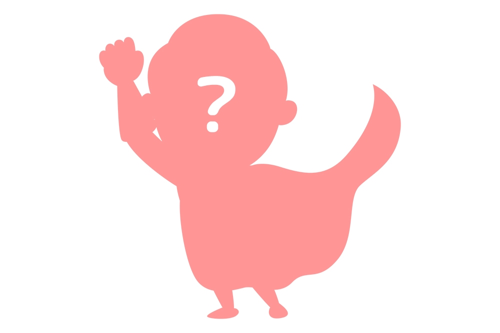 キャラクターの？シルエット